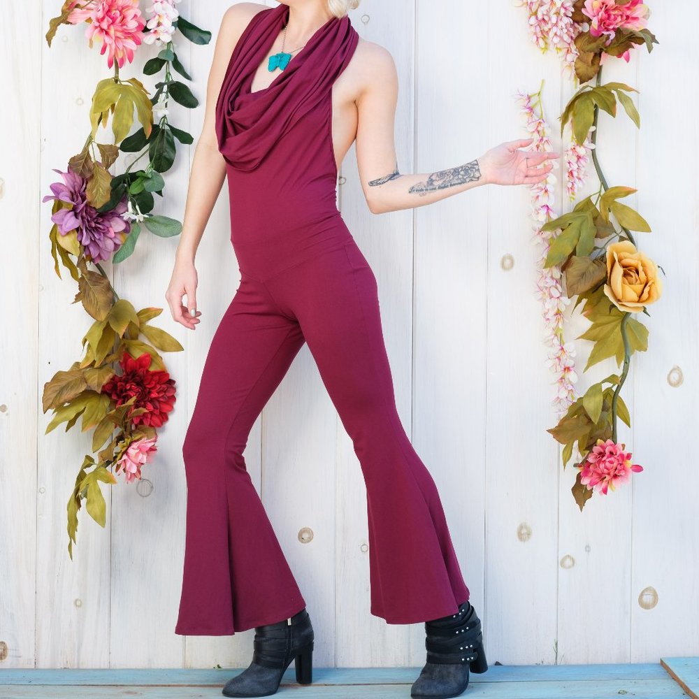 -NEW!! Red Suede Hooded Jumpsuit - Warrior …